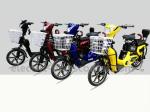 EU City Yellow Pedal Assist Electric Bike 16" Dual Seat Digital Style 25km/H