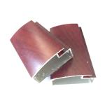 Modern Furniture Wood Grain Kitchen Cabinet T6 Door Aluminum Profile