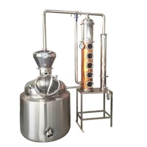 Wholesale GHO 200L Best Stainless Steel/Copper Column Alcohol Distiller Distillation Equipment from china suppliers