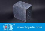 Steel Square Junction Box , Electrical Boxes And Covers For Lighting Fixtures