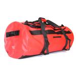 Red Waterproof Duffel Bag 90 Liter Big Size PVC Material For Outdoor Sports