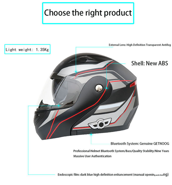 Whosale Vintage Bluetooth Helmet Full Face Motorcycle Helmet Motorcycle L/XL/XXL