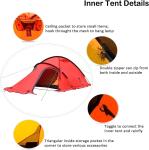 Ultralight Camping Tent, Ultralight Single Person Bivy Tent for Camp Waterproof
