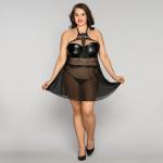Sleeping Transparent Lace Sleepwear Babydoll Chemise Pajamas 70kg