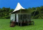 Stretched Cable Membrane Structure Villa Tent / Prefab Houses Sandwich Panel