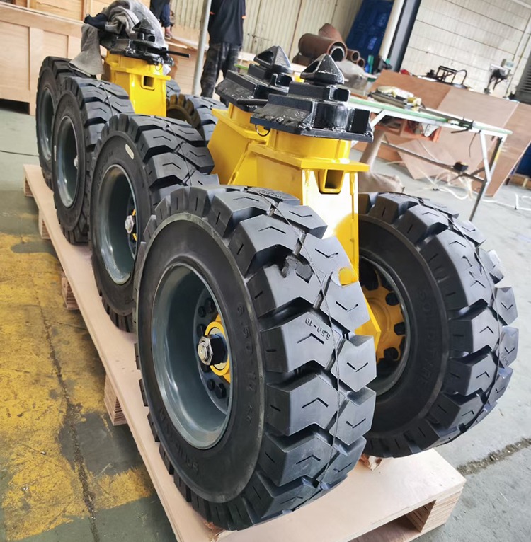 15tons 30tons 4pcs Rubber Super Shipping Container Lifting Caster with Twistlock Office Building Upgrade Projects in Grey
