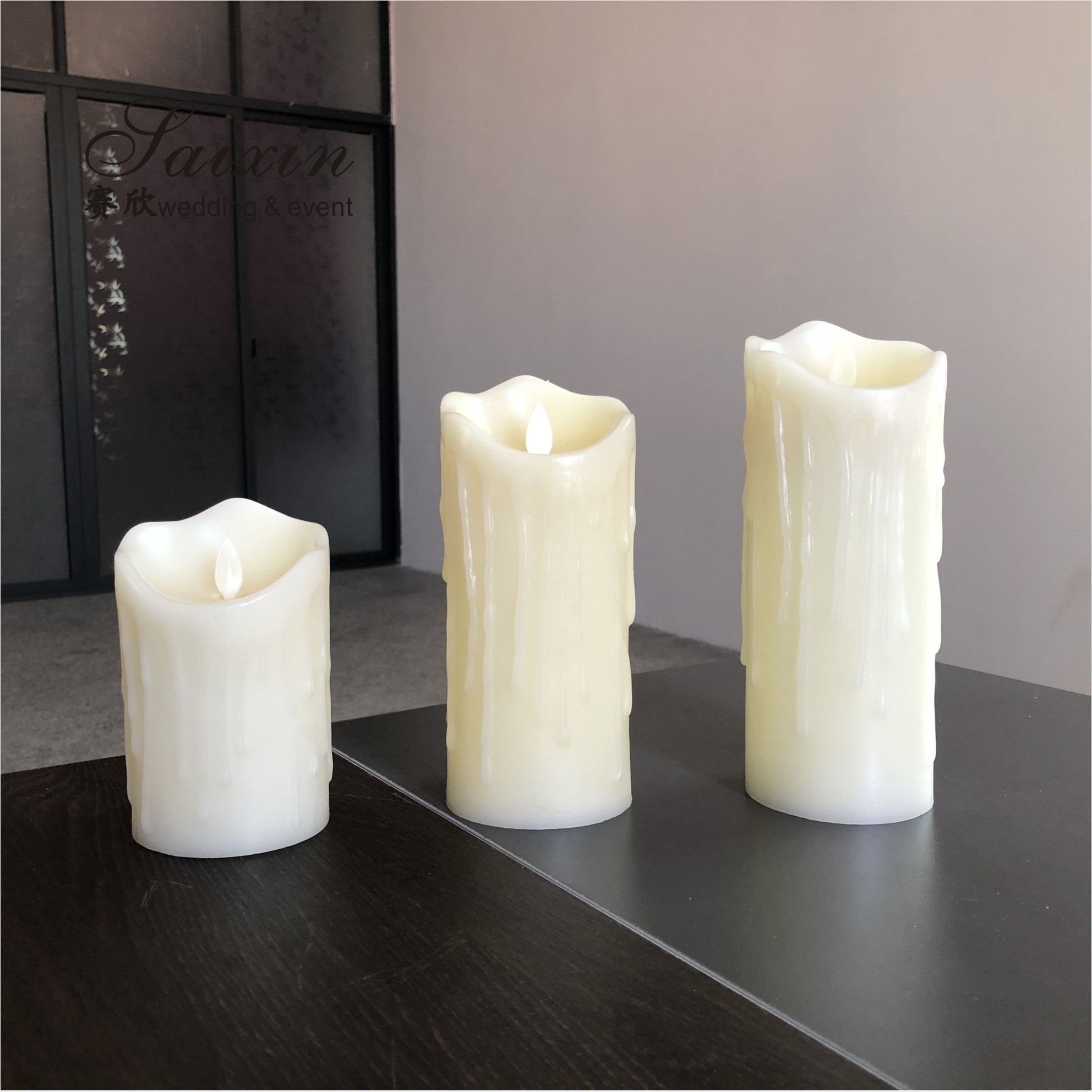 3 Inches Real Wax Water Activated Floating Candle Centerpieces