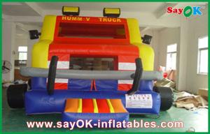 Wholesale Outdoor Little Tikes Inflatable Bouncer Truck Shape PVC Jumper House For Amusement Park Moon Bounce Rental from china suppliers