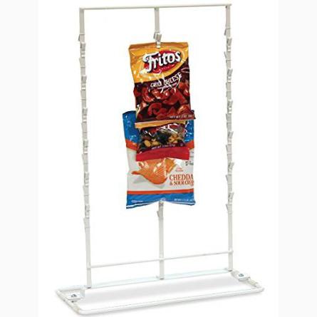 3 Strips Snack Potato Chip Clip Rack / Double Sides Food Hanging Chip Clip