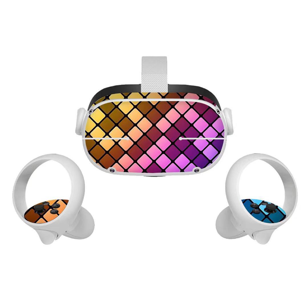 2021 new for oculus quest 2 sticker handle protective film Protective Skin Decals PVC Removable for VR all-in-one glasses