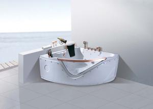Wholesale Hydromassage Bathroom Jacuzzi Tub With 2 Seats Corner Installation from china suppliers