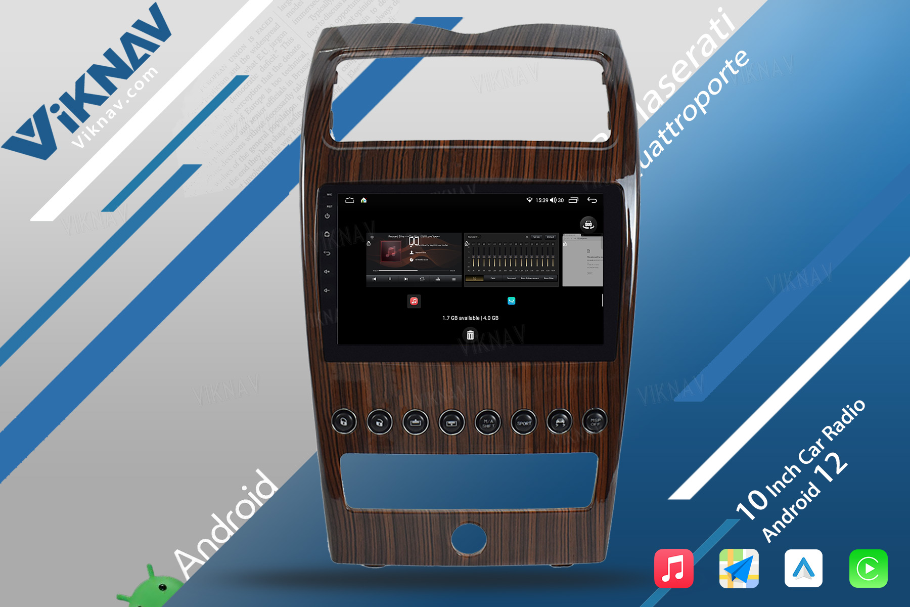 2004-2012 Android Car Maserati Quattroporte Radio Aftermarket Touchscreen Carplay