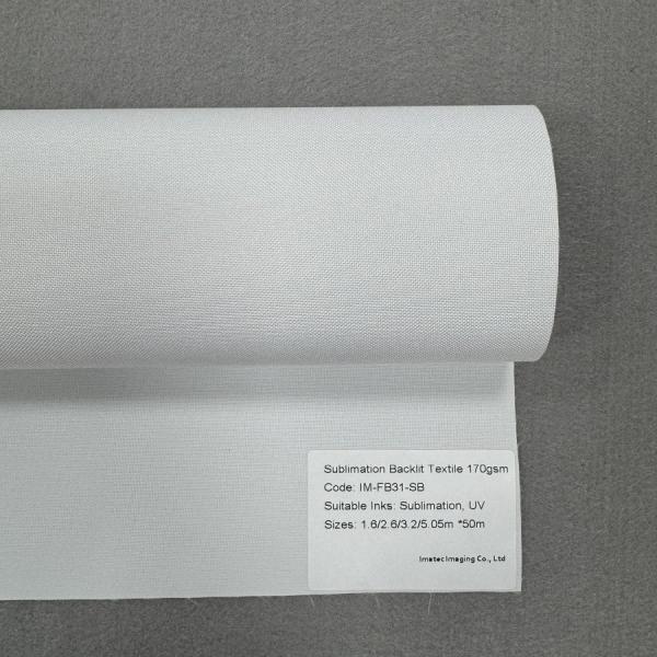 Advertising Sublimation UV Inkjet Printing 170gsm Backlit Fabric Textile For