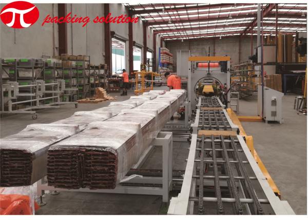 GG600 Stretch Film Packing Machine Steel Pipe Wrapping Conveying Speed 10m-20m
