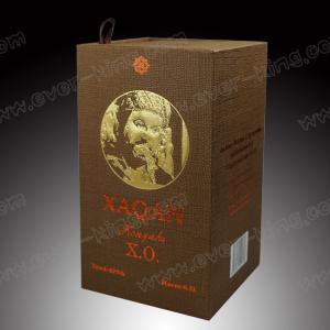 Wholesale Cardboard Magnetic Single Glass Bottle Wine Box Custom Sized from china suppliers
