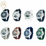 Beautiful Noble Quartz Watches Classical Design Men Watches with Silicone Strap
