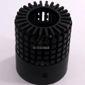 Wholesale Black Anodized CNC Extruded Heat Sink , Heat Sink Material Beautiful Design from china suppliers
