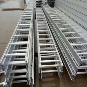 China Perforated Galvanized Steel Cable Tray And Cable Ladder 150mm 300mm Full Size on sale