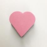 Heart Shaped EVA Magnetic Whiteboard Erasers For Office School
