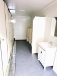 Modern Look Prefabricated Container Toilet for Shop or Villa Aluminum Alloy