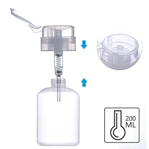 200ml 6oz Nail Polish Remover Big Bottle For Oil Water Liquid