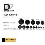 Professional Bulk Clothing Button Large Size Fot Suit & Pants