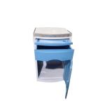 Hospital specific ABS material blue bedside cabinet Ward bedside cabinet