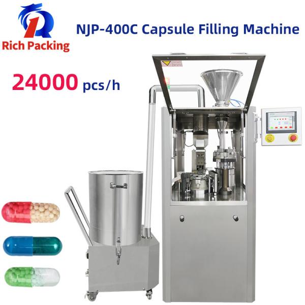 Gelatin Capsule Powder Filling Machine 24000 Pcs Per Hour Capsule Filling