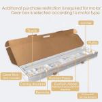 IP20 Automatic Curtain Opener Alexa Splicing Track Alexa Compatible Curtain