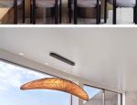 Minimalist Cloth Led Pendant Lights Designer Sailboat Ceiling Hanging Lamps(WH