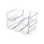 Plastic Free Standing PET Wine Bottle Holder Rack Stackable