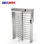 Automatic pedestrian waist high 304 stainless steel swing turnstile with RFID