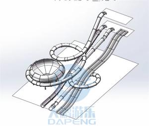 Wholesale Water Park Aqualoop Water Slide Fiberglass Swimming Pool Adults Water Slide from china suppliers