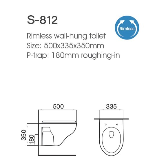 Excellent Quality Top Selling Home & Commercial Use Modern Design Ceramic Wall Hung Water Closet Toilet for Wholesale Purchase