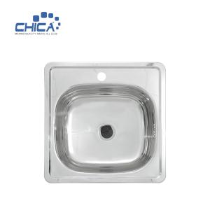 Wholesale Topmount Kitchen Sink USU304 Stainless Steel Press Kitchen Sinks Single Bowl Kitchen Sink from china suppliers