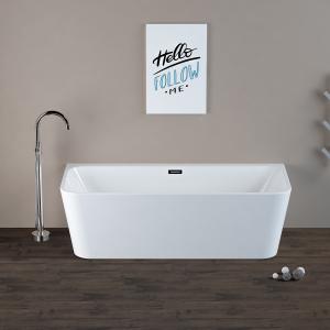 Wholesale Fresh Pure Acrylic Sheet Free Standing Bathtub 150cm 160cm 170cm 180cm Size from china suppliers