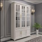 Modern Glass Door Solid Wood Wardrobe For Bedroom Wardrobe Closets