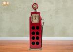 Antique Wood Wine Rack Decorative Storage Cabinets MDF Floor Wine Rack 8 Bottle