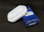 1000lm 12W IP65 White Oval Bulkhead Lamp / LED Outdoor Bulkhead Lights