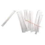 Durable Cafe Wooden Coffee Stir Sticks , Nontoxic Individually Wrapped Coffee