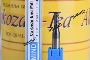 Wholesale Power Shank 4*11*6D*50L*4F , 6mm shank , AlTiN Coating Square drill end mill 4 Flute , carbide cutter from china suppliers