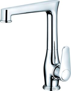 Wholesale Chrome Brass Kitchen Mixer Faucet Single Hole for Kitchen Utility T2026 from china suppliers