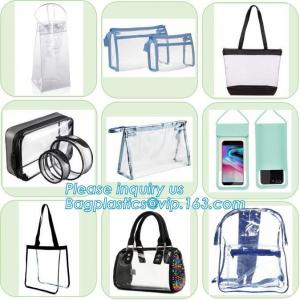 Wholesale vinyl pvc zipper bags with handles, Handbag Storage Anti-dust Cover Clear Hanging Closet Bags Organizer Custom Dust Bag from china suppliers