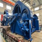 500kN Blue Hydraulic Drum Anchor Winch For Cargo Fishing Ship