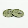 Buy cheap EOE Food Grade Tin Can Lids Plain Gold Color Round Shaped TFS Material from wholesalers