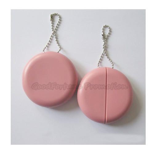 Hot Sale Promotional printed logo advertising coin bank money box keychain