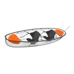 Clear Bottom Sit On Boat , Two Person Lake Fishing Boat 1 Years Gurateen