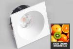 85mm white square recessed downlights , 240v bedroom led spotlight anti glare