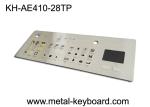 IP65 Dustproof Rugged Industrial Metal Stainless Steel Keyboard With Touchpad
