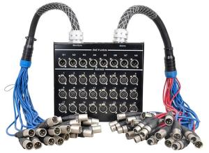 Wholesale 32 Channel XLR Stage Box Snake Cable DSS24X8-30M / M24-10M , Splitter Snake Cable from china suppliers